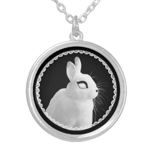 Strange White Bunny Necklace