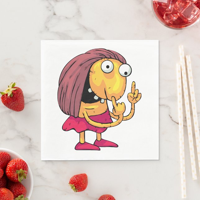 Strange Woman Paper Napkins (Creator Uploaded)