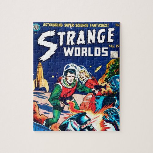 Strange Worlds __ Angry Robots Jigsaw Puzzle