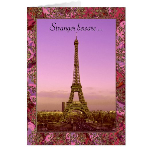 Stranger Beware Customizable Cards (Front)