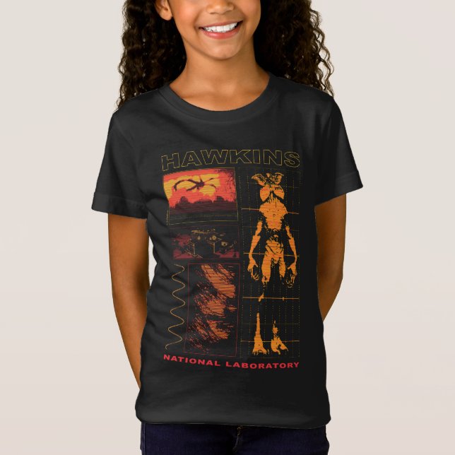 Stranger Things Demogorgon Schematic T-Shirt (Front)