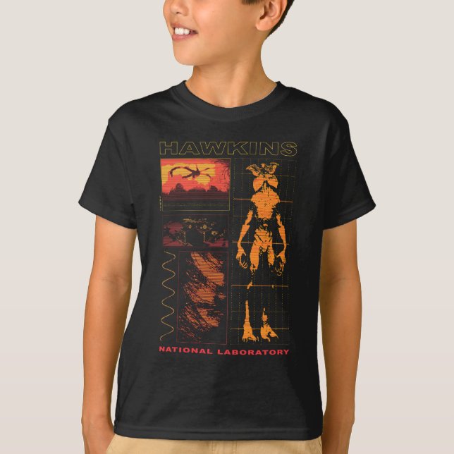 Stranger Things Demogorgon Schematic T-Shirt (Front)