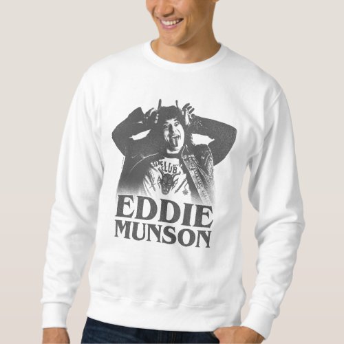 Stranger Things Eddie Munson Demon Horns Sweatshirt