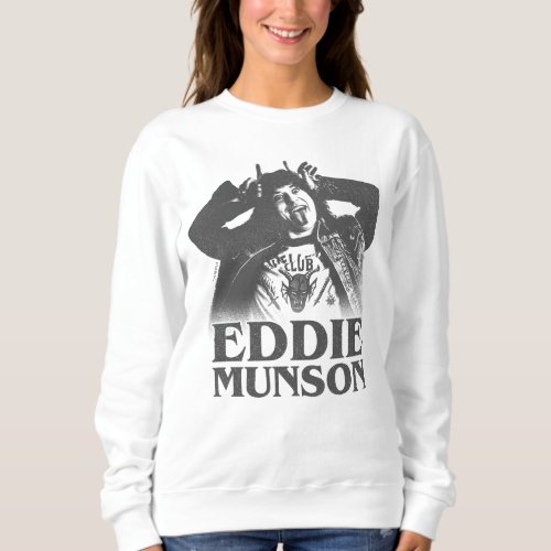 Stranger Things Eddie Munson Demon Horns Sweatshirt