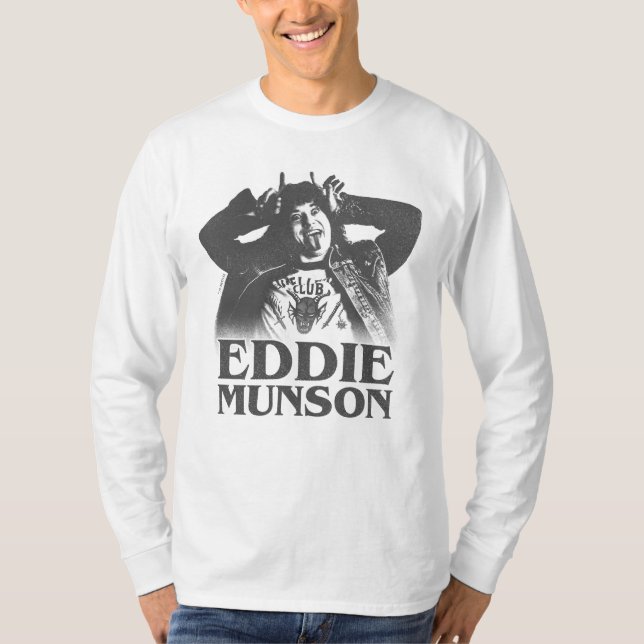 Stranger Things Eddie Munson Demon Horns T-Shirt (Front)