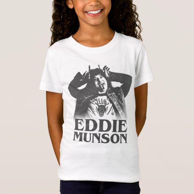 Stranger Things Eddie Munson Demon Horns T-Shirt (Front)