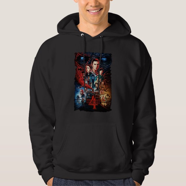 Stranger Things Full Cast Poster Hoodie (Front)