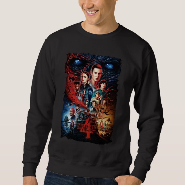 Stranger Things Full Cast Poster Sweatshirt (Front)