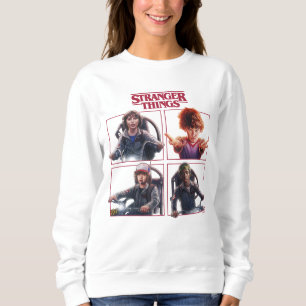 Stranger Things Group Shot Box Up Logo Sweatshirt
