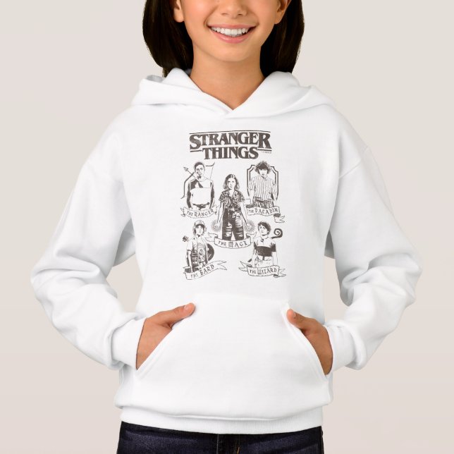 Stranger Things Group Shot Classes Hoodie (Front)