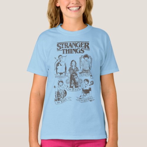 Stranger Things Group Shot Classes T_Shirt
