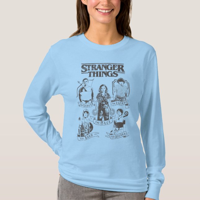 Stranger Things Group Shot Classes T-Shirt (Front)