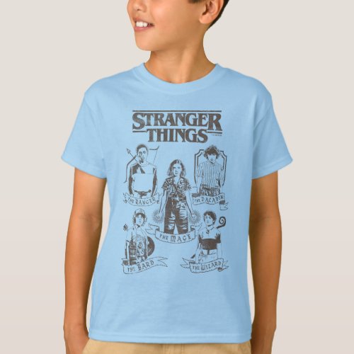 Stranger Things Group Shot Classes T_Shirt
