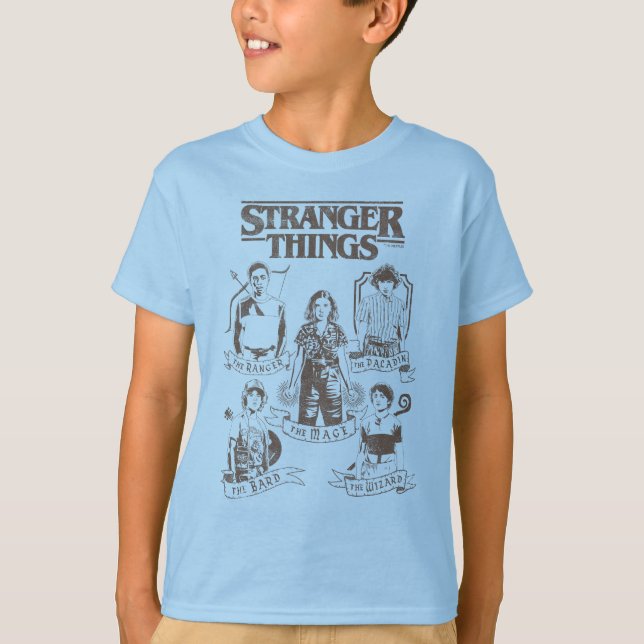 Stranger Things Group Shot Classes T-Shirt (Front)