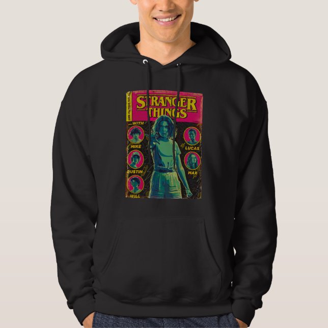 Stranger Things Group Shot Comic Cover Hoodie (Front)