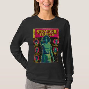 Stranger Things Group Shot Comic Cover T-Shirt
