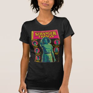 Stranger Things Group Shot Comic Cover T-Shirt