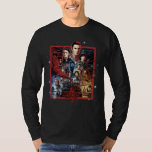 Stranger Things Group Shot Fireworks Poster T-Shirt