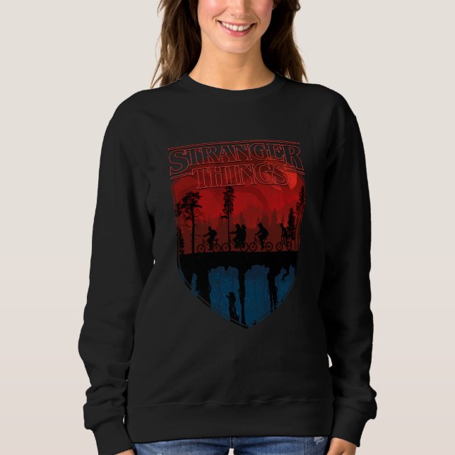 Stranger Things Group Shot Mindflayer Trail Sweatshirt (Front)