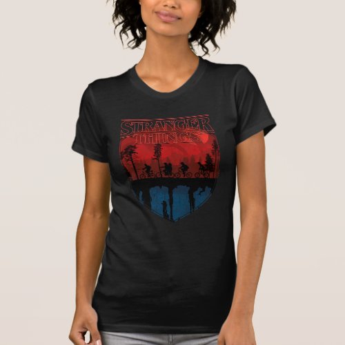 Stranger Things Group Shot Mindflayer Trail T_Shirt