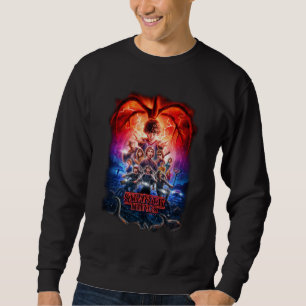Stranger Things Group Shot Poster Fade Sweatshirt
