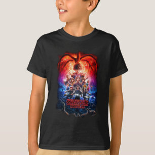 Stranger Things Group Shot Poster Fade T-Shirt