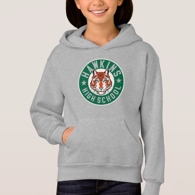 Stranger Things Hawkins High School Logo Hoodie (Front)