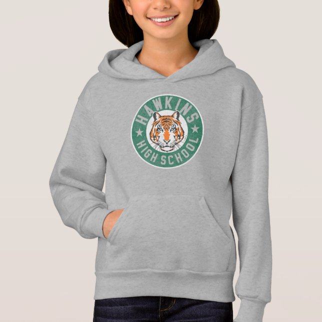 Stranger Things Hawkins High School Logo Hoodie (Front)