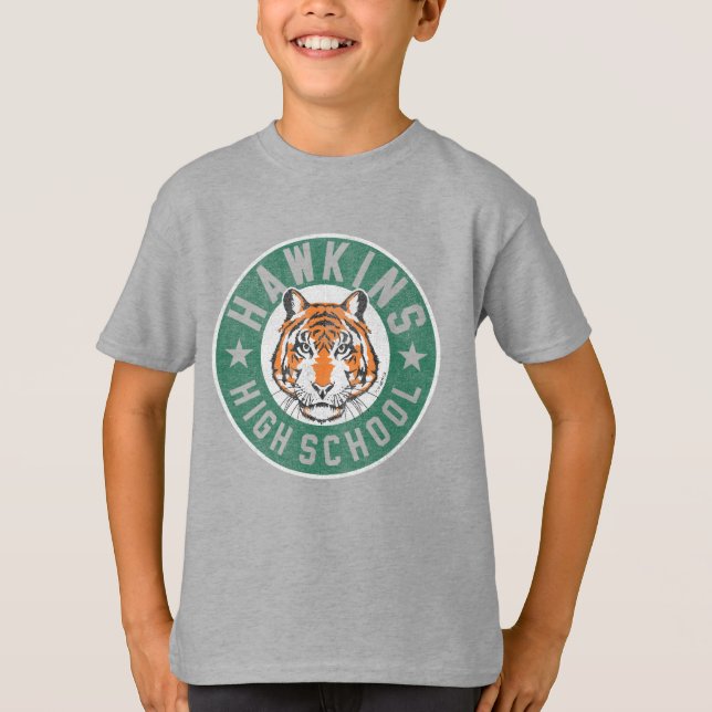 Stranger Things Hawkins High School Logo T-Shirt (Front)