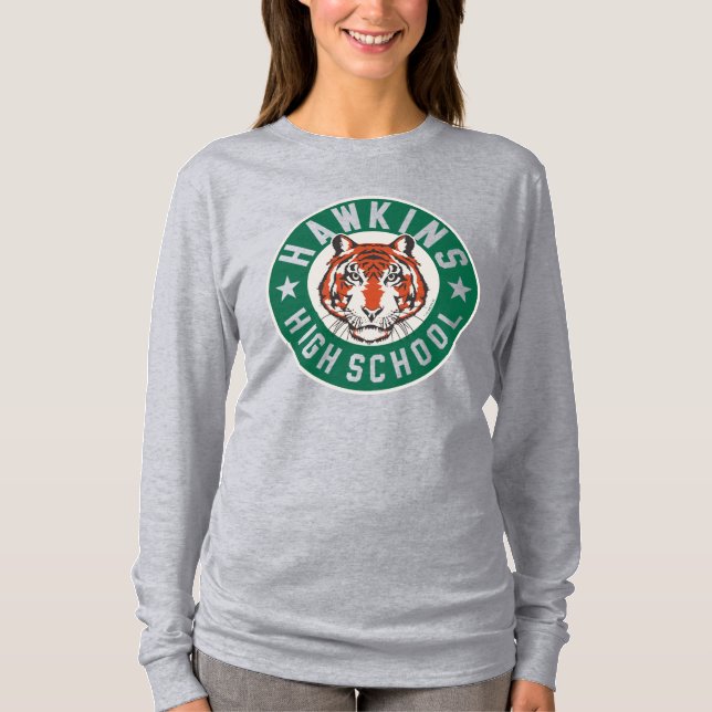Stranger Things Hawkins High School Logo T-Shirt (Front)