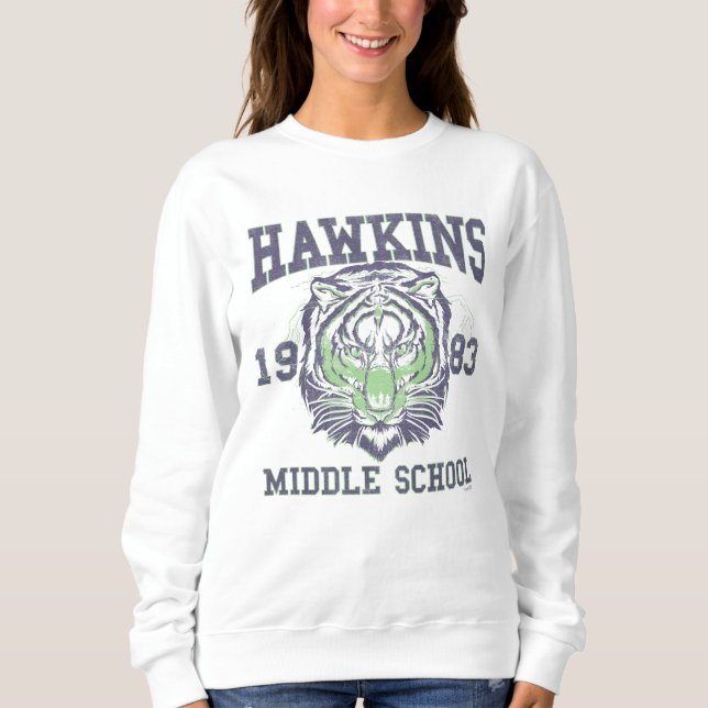 Stranger Things Hawkins Middle School 1983 Tiger Sweatshirt (Front)