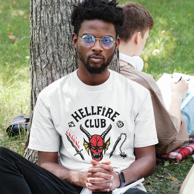 Stranger Things Hellfire Club Skull & Weapons T-Shirt (Creator Uploaded)