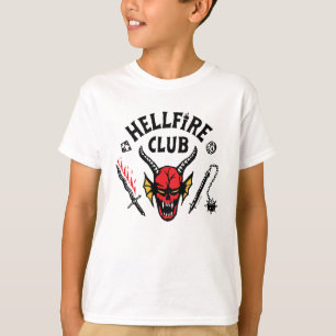 Stranger Things Hellfire Club Skull & Weapons T-Shirt