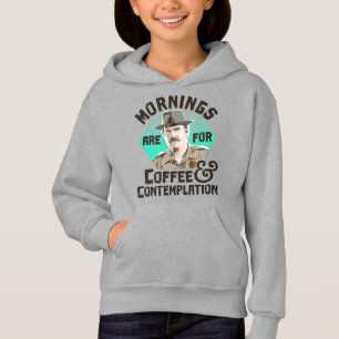 Stranger Things Hopper Mornings Are For Coffee Hoodie