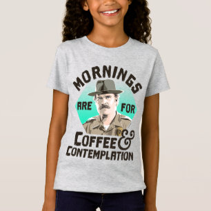 Stranger Things Hopper Mornings Are For Coffee T-Shirt