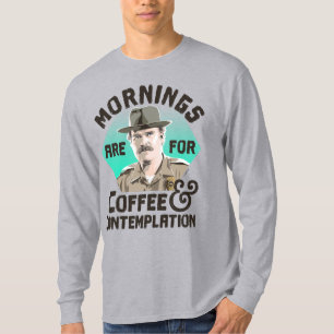 Stranger Things Hopper Mornings Are For Coffee T-Shirt