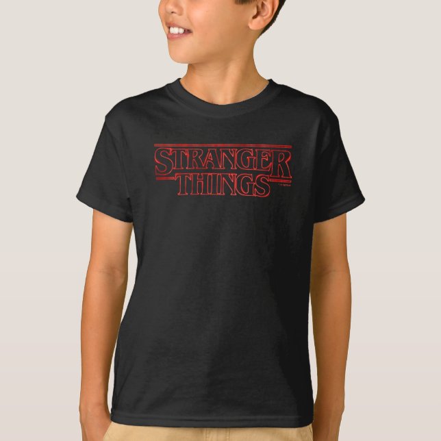 Stranger Things Neon Logo T-Shirt (Front)