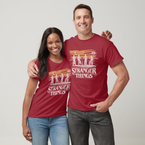 Stranger Things Night Silhouettes T_Shirt