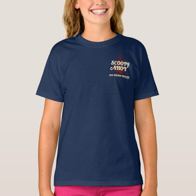 Stranger Things Scoops Ahoy Ice Cream Parlor T-Shirt (Front)