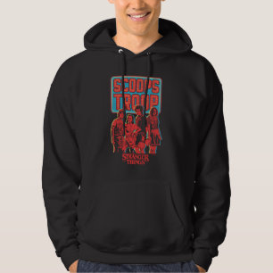 Stranger Things Scoops Troop Portrait Hoodie