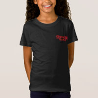 Stranger Things Solid Logo Left Chest