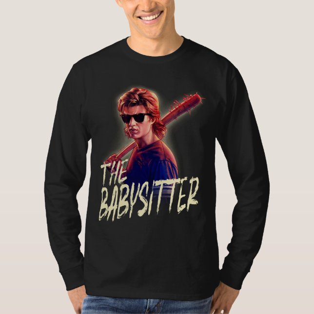 Stranger Things Steve The Babysitter Portrait T-Shirt (Front)