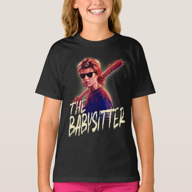 Stranger Things Steve The Babysitter Portrait T-Shirt (Front)