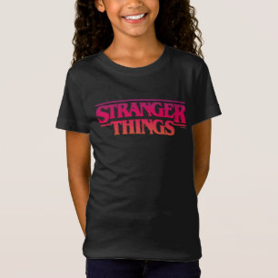 Stranger Things Text Logo Gradient Red Orange T-Shirt