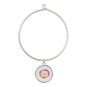 Stranger thinks quote in 80s tv show style bangle bracelet