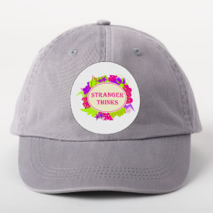 Stranger thinks quote in 80s tv show style patch