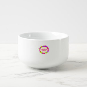 Stranger thinks quote in 80s tv show style soup mug