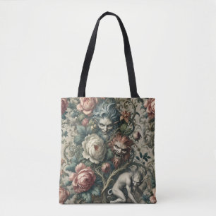 Strangers in the Park at Night – Gothic Victorian Tote Bag