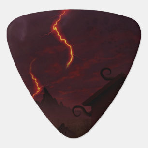 Strangers things inspired doomsday guitar pick