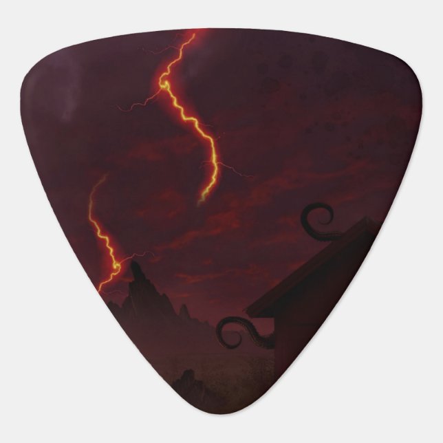Strangers things inspired doomsday guitar pick (Front)